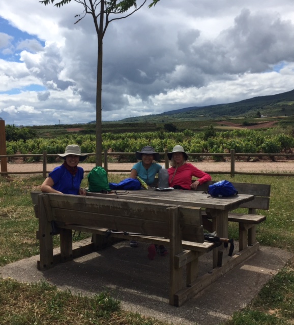 Resting to eat a little lunch