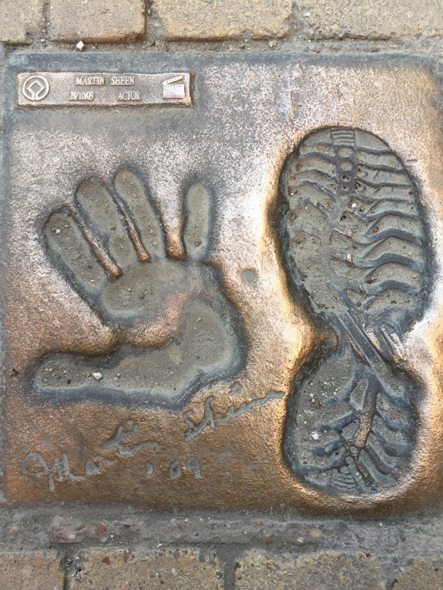 Martin Sheen's imprints in Belorado