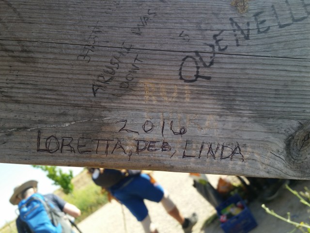 Leaving our 'mark' on the Camino