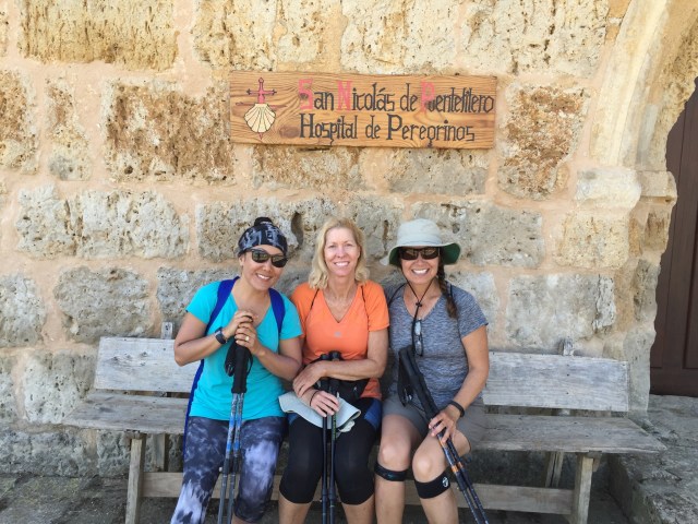 Taking a much needed break and still smiling 