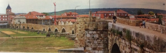 Medieval bridge in Puente de Orbigo